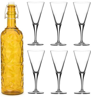 Somil Combo Of Bottle And Glass Set -A1413 Jug Bottle Glass Set(Glass)