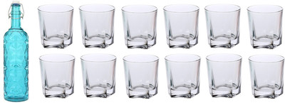 Somil Combo Of Bottle And Glass Set -A40 Jug Bottle Glass Set(Glass)
