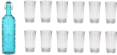 Somil Combo Of Bottle And Glass Set -A51 Jug Bottle Glass Set(Glass)