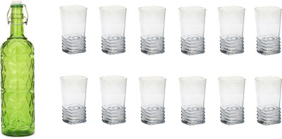 Somil Combo Of Bottle And Glass Set -A520 Jug Bottle Glass Set(Glass)