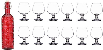 Somil Combo Of Bottle And Glass Set -A1117 Jug Bottle Glass Set(Glass)