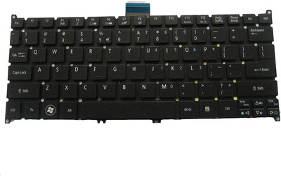 TechSio Aspire One 756 725 S3 S3-391 S3-951 Series Internal Laptop-size Laptop Keyboard Compatible with Desktop, Laptop, Mac(Black)