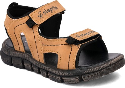 Steprite Boys Velcro Sports Sandals(Brown)
