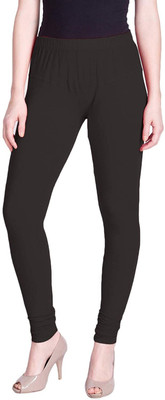 Lyra Churidar  Ethnic Wear Legging(Black, Solid)
