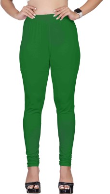 CADILA Churidar  Western Wear Legging(Green, Solid)