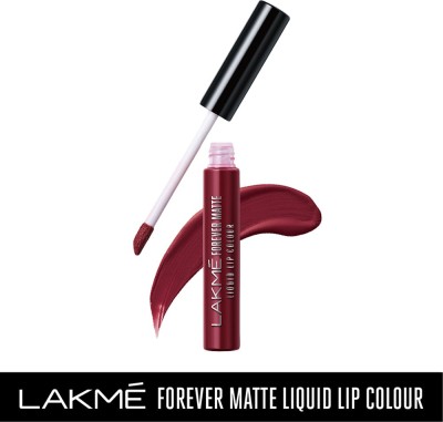 Lakmé Forever Matte Liquid Lip Colour  (Red Sangria, 5.6 ml)