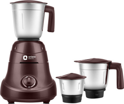 ORIENT MGPM75C3 Power Mixer 750 W Mixer Grinder (3 Jars, Cherry)