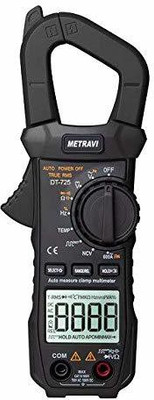 Metravi DT-725 TRMS AC/DC Digital Pocket Clamp Meter upto 600A with Auto Ranging Digital Multimeter(Multicolor 4000 Counts)