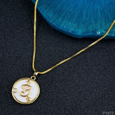 ZIVOM Gold-plated Cubic Zirconia Copper Pendant Set