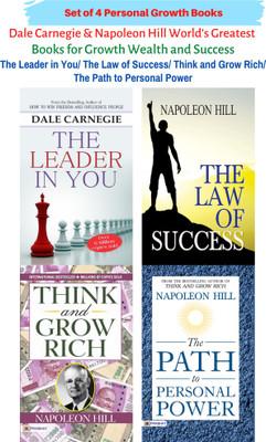 Dale Carnegie & Napoleon Hill World's Greatest Books For Growth Wealth And Success (Set Of 4 Personal Growth Books): The Leader In You/ The Law Of Success/ Think And Grow Rich/ The Path To Personal Power(Paperback, Dale Carnegie, Napoleon Hill)