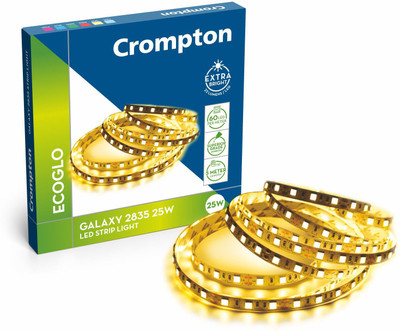 Crompton 300 LEDs 196.85 inch Yellow Steady Strip Rice Lights(Pack of 1)