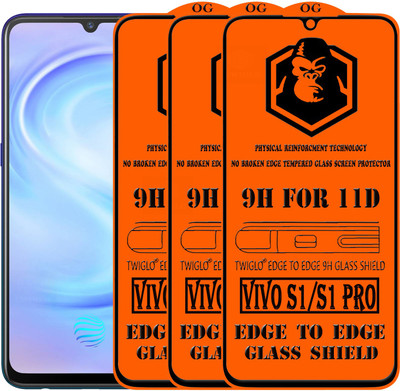 TWIGLO Edge To Edge Tempered Glass for VIVO S1 PRO(Pack of 3)