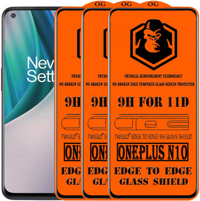 TWIGLO Edge To Edge Tempered Glass for ONEPLUS N10(Pack of 3)