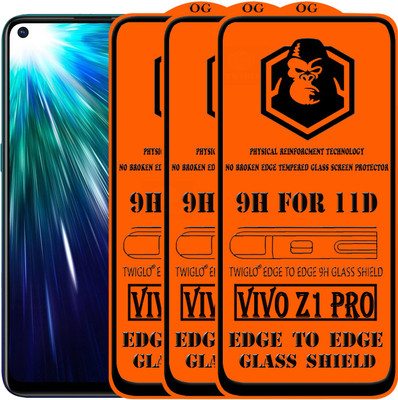 TWIGLO Edge To Edge Tempered Glass for VIVO Z1 pro(Pack of 3)
