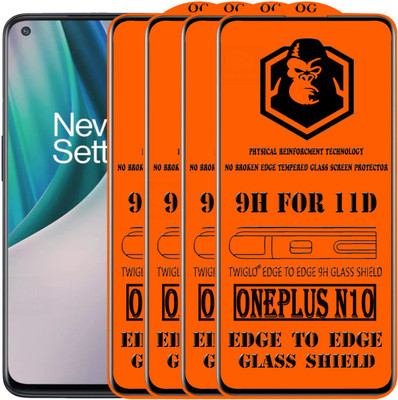 TWIGLO Edge To Edge Tempered Glass for ONEPLUS N10(Pack of 4)
