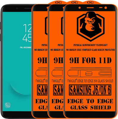 TWIGLO Edge To Edge Tempered Glass for Samsung Galaxy On6(Pack of 3)