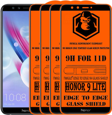 TWIGLO Edge To Edge Tempered Glass for Honor 9 Lite(Pack of 4)