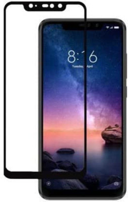 DMJHP Edge To Edge Tempered Glass for Mi Redmi Note 6 Pro(Pack of 1)