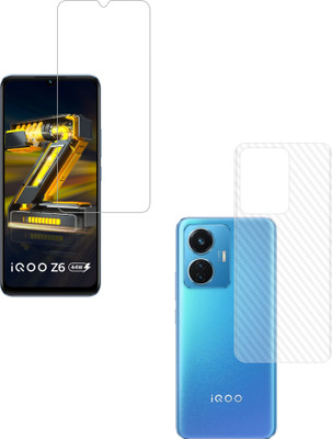 Vatsin Front and Back Tempered Glass for iQOO Z6 44W(Pack of 2)