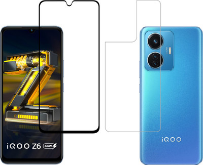 Ten To 11 Front and Back Tempered Glass for iQOO Z6 44W(Pack of 2)