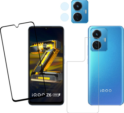 Ten To 11 Front and Back Tempered Glass for iQOO Z6 44W(Pack of 3)