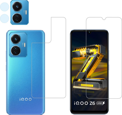 Ten To 11 Front and Back Tempered Glass for iQOO Z6 44W(Pack of 3)