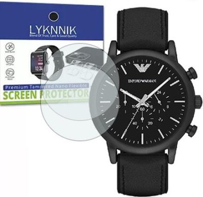 LYKNNIK Screen Guard for EMPORIO ARMANI Chronograph Dress Watch(Pack of 2)