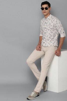 Allen Solly Men Printed Casual Cream Shirt