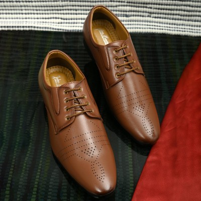 John Karsun Lace Up For Men(Tan , 9)