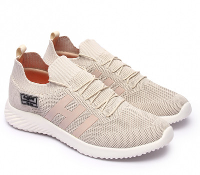 LANCER THUNDER-23MILK Running Shoes For Men(Beige , 8)
