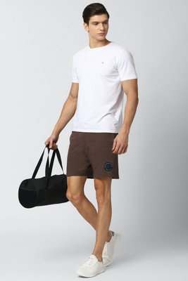 VAN HEUSEN Solid Men Brown Regular Shorts