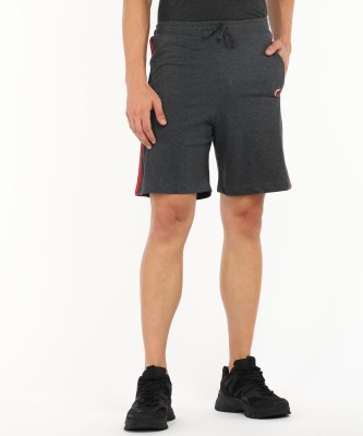 CHROMOZOME Solid Men Dark Grey Sports Shorts