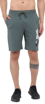 INFINIA Graphic Print Men Green Casual Shorts