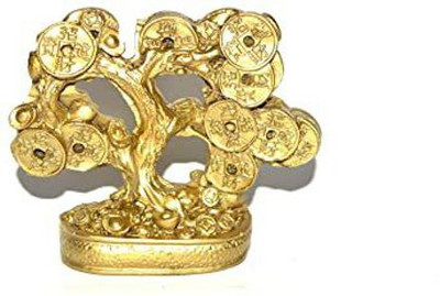 MADEE COLLECTIONS Feng-Shui Coin Wealthfor goodluck and wealth Decorative Showpiece Decorative Showpiece  -  10 cm(Polyresin, Gold)