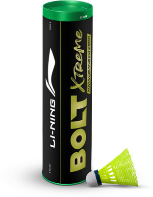 LI-NING Bolt Xtreme Nylon Shuttle  - Yellow(Slow, 75, Pack of 6)