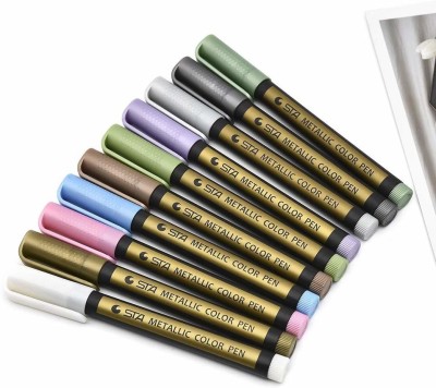 AVRT Colour brush pen-10 pcs Flexible brush Nib Nib Nib Sketch Pens(Set of 1, Multicolor)