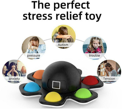 Shivsoft 6 Sided Popit Fidget Spinner Octopus Pop it(Multicolor)