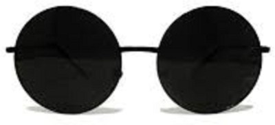 ahsa Round Sunglasses(For Men & Women, Blue, Black)