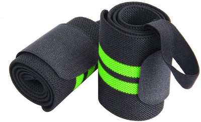 HMFURRYS FINEST Weight Lifting Wrist wrap with Thumb Loops Wrist Support(Green)