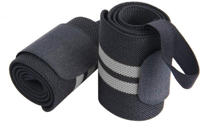 HMFURRYS FINEST Weight Lifting Wrist wrap with Thumb Loops Wrist Support(Grey)