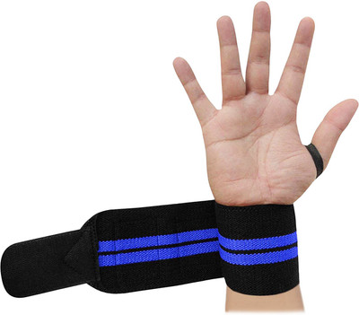 HMFURRYS FINEST Wrist Wrap Support with Thumb Loops Wrist Support(Blue)