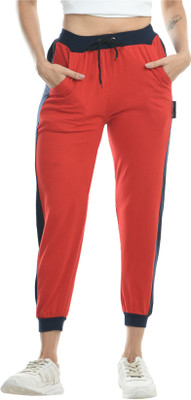 IndiWeaves Solid Women Maroon Track Pants