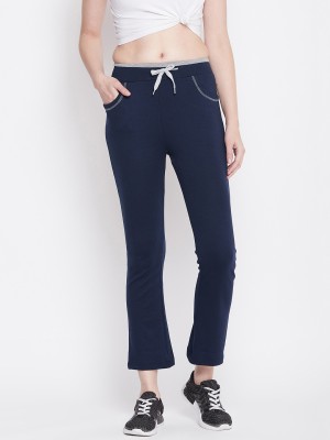 PERFKTU Solid Women Blue Track Pants