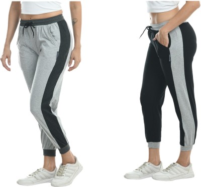 IndiWeaves Solid Women Grey, Black Track Pants