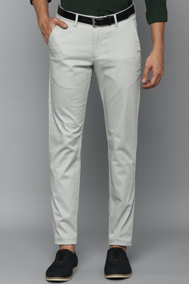 Allen Solly Slim Fit Men Grey Trousers