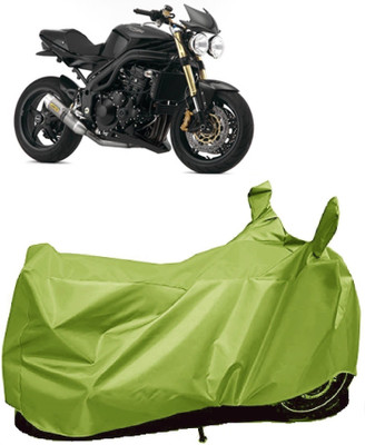 AutoFave Two Wheeler Cover for Triumph(Speed Triple ABS, Green)