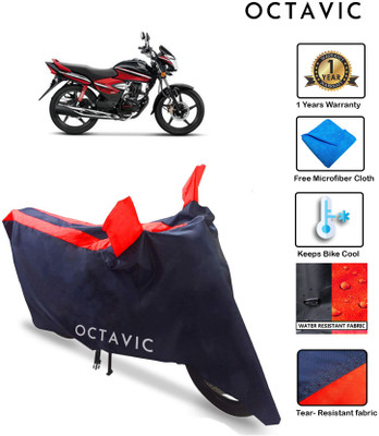 octavic Waterproof Two Wheeler Cover for Honda(CB Shine, Red)