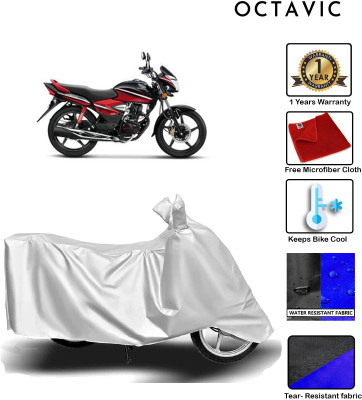 octavic Waterproof Two Wheeler Cover for Honda(CB, Silver)