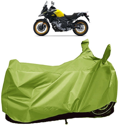 AutoFave Two Wheeler Cover for Suzuki(V-Strom 650 XT, Green)