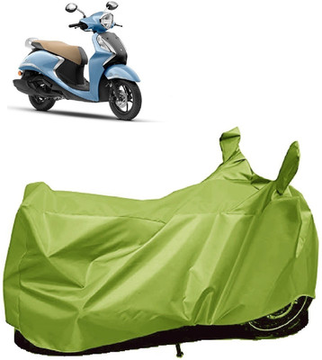 AutoFave Two Wheeler Cover for Yamaha(Fascino 125 FI, Green)